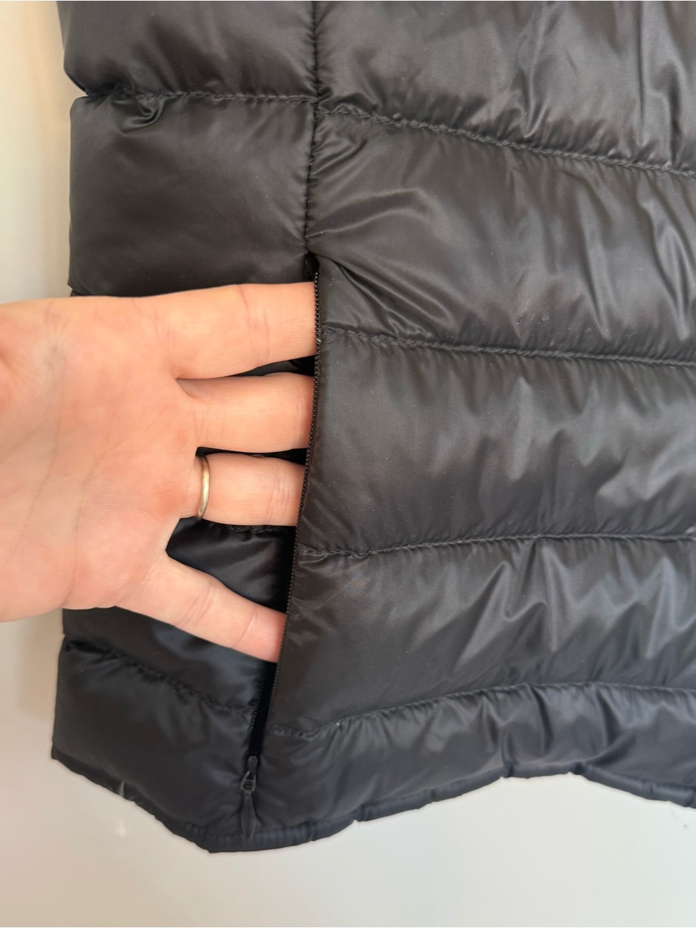 Moncler Liane Quilted Black Vest with Real Down - Picture 9 of 16